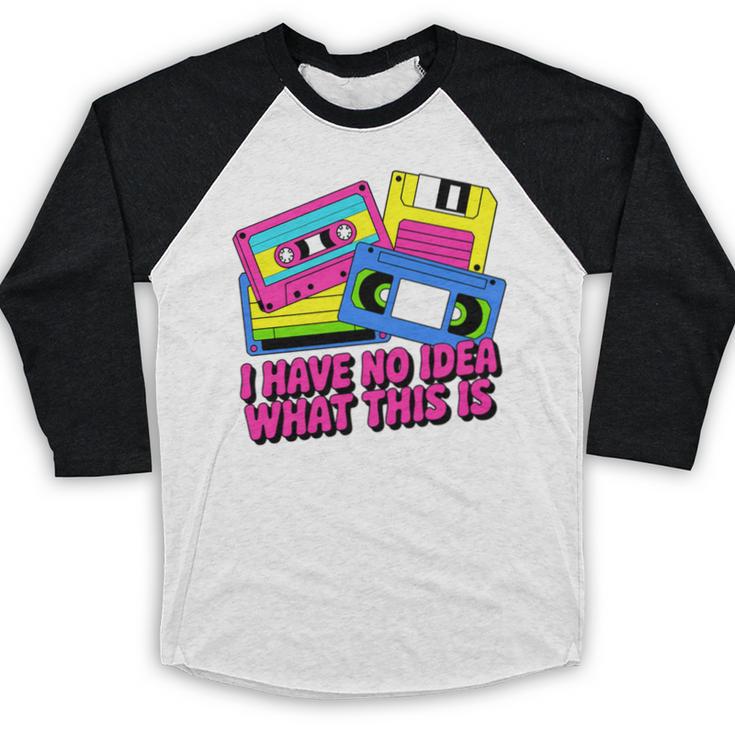 Retro Cassette Vintage 80s Nostalgia Baseball Raglan Shirt