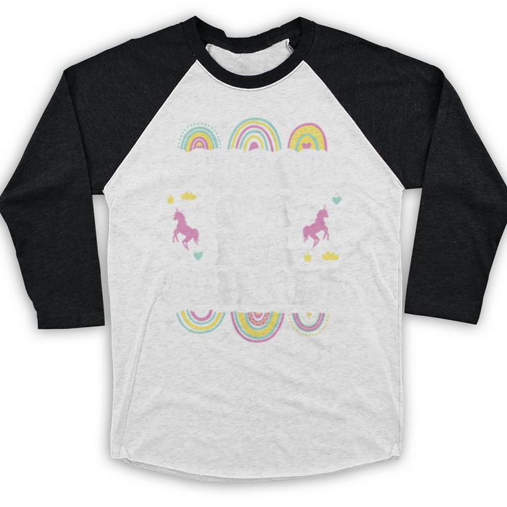 School's Out For Summer Unicorn Graduation Teacher Student Baseball Raglan Shirt