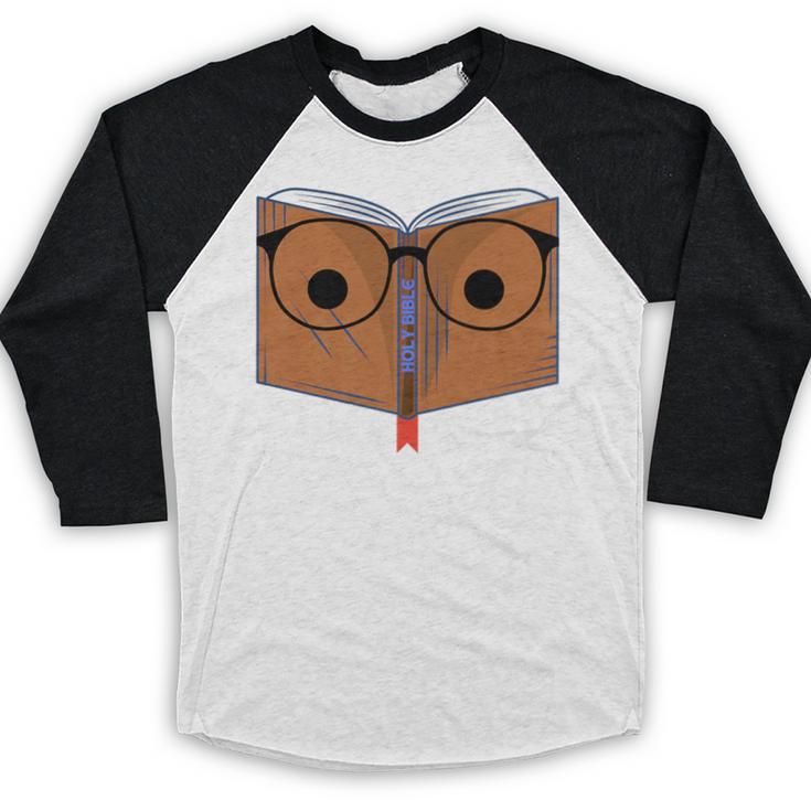 Seminary Grad Graduation Bible Theology Nerd Premium Baseball Raglan Shirt