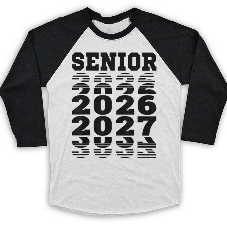 Senior 2026 2027 Class Of Graduation Baseball Raglan Shirt