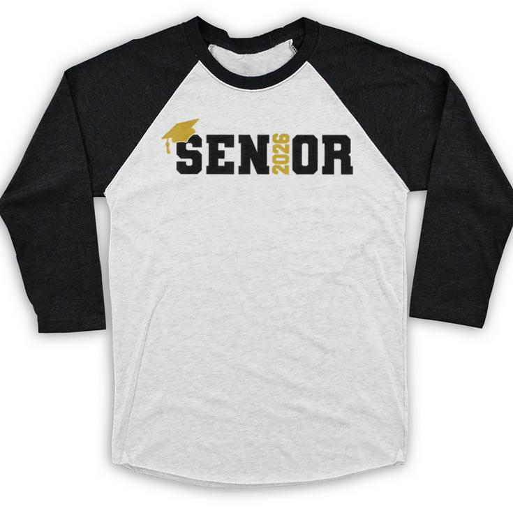 Senior 2026 Graduation 2026 Class Senior 2026 Grad Baseball Raglan Shirt