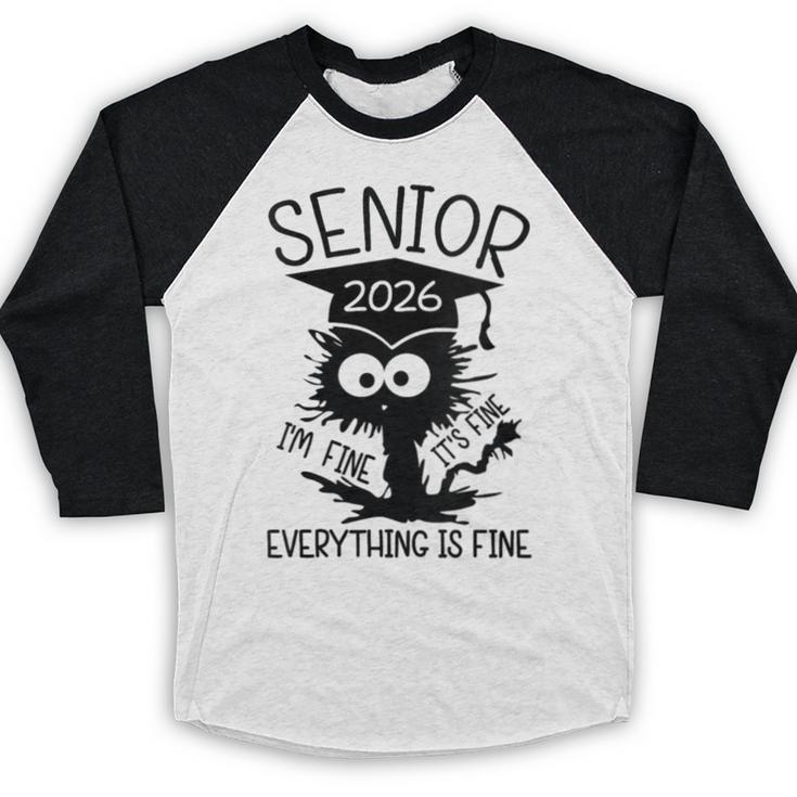 Senior 2026 High School College Graduation Year Class Of 26 Baseball Raglan Shirt