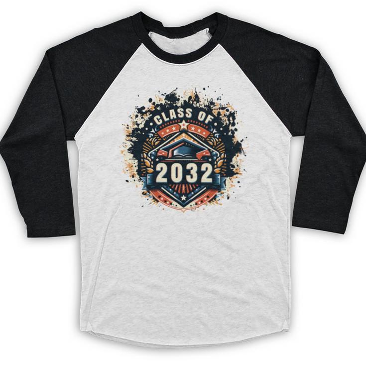 Senior 2032 Class Of 2032 Seniors Graduation 2032 Senior 32 Baseball Raglan Shirt