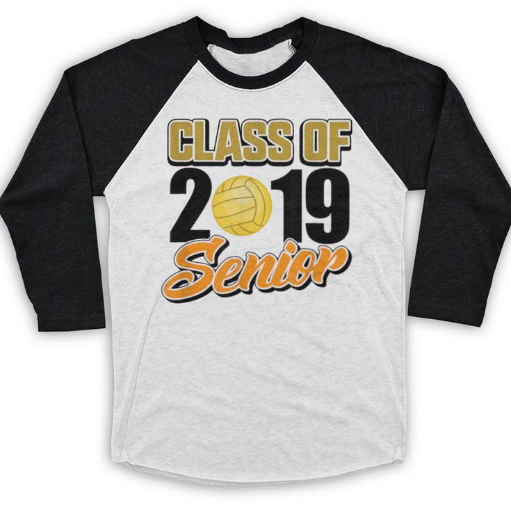 Senior Class Of 2019 Tshirt Graduation School Volleyball Baseball Raglan Shirt