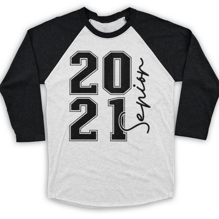 Senior Class Of 2021 Graduation High School College Baseball Raglan Shirt