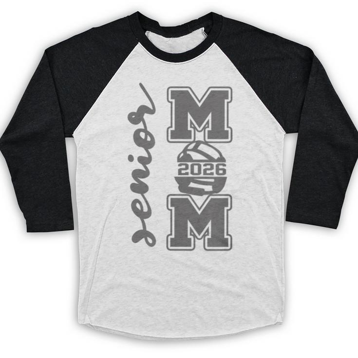 Senior Mom 2026 Wrestling Athlete Proud Parent Graduation Baseball Raglan Shirt