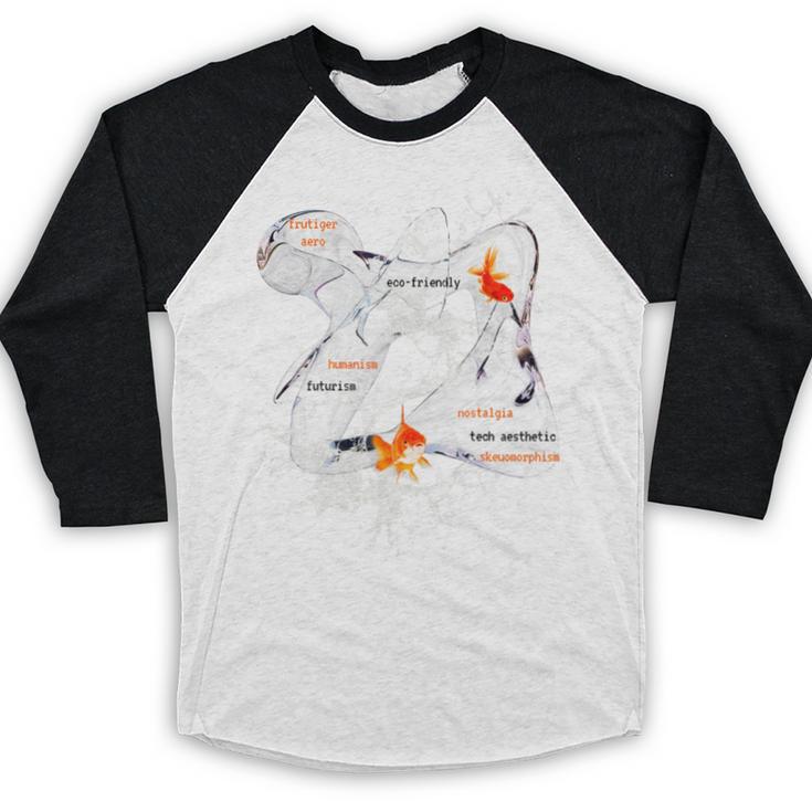 Splash Water Frutiger Aero Y2K Style Clownfish Premium Baseball Raglan Shirt