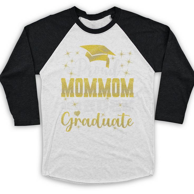 Super Proud Mommom Of 2025 Graduate Senior Graduation Family Premium Baseball Raglan Shirt