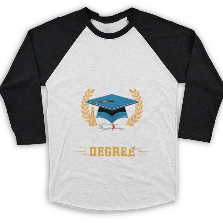 I Survived My Dad's History Degree Graduation Baseball Raglan Shirt