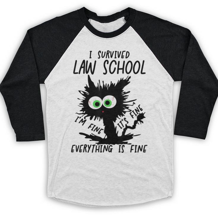 I Survived Law School Graduation 2025 2026 Baseball Raglan Shirt