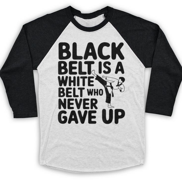 Taekwondo Belt Club Graduation Baseball Raglan Shirt