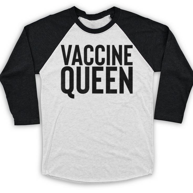 Vaccine Queen Nursing Graduation Shirt Baseball Raglan Shirt