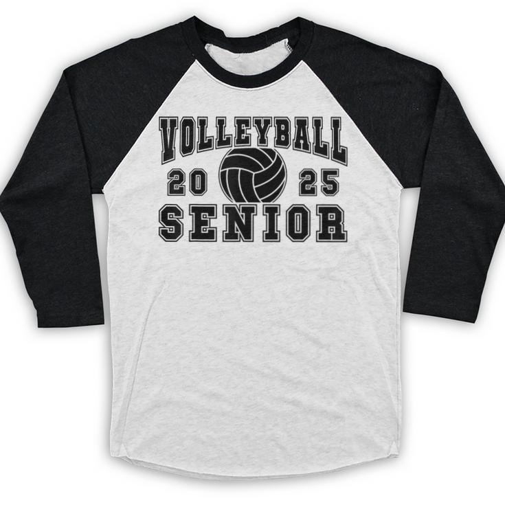 Volleyball Senior Night Volleyball Senior 2025 Graduation 28 Baseball Raglan Shirt