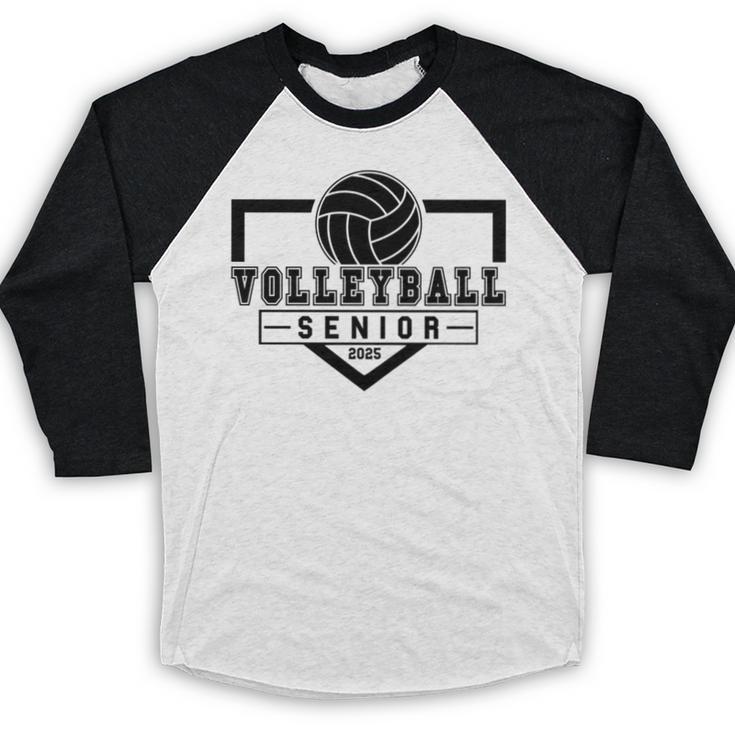 Volleyball Senior Night Volleyball Senior 2025 Graduation 30 Baseball Raglan Shirt