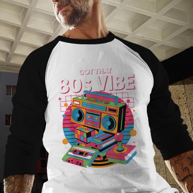 1980s 80s Reunion Nostalgia Memories Music School Grew Up Baseball Raglan Shirt