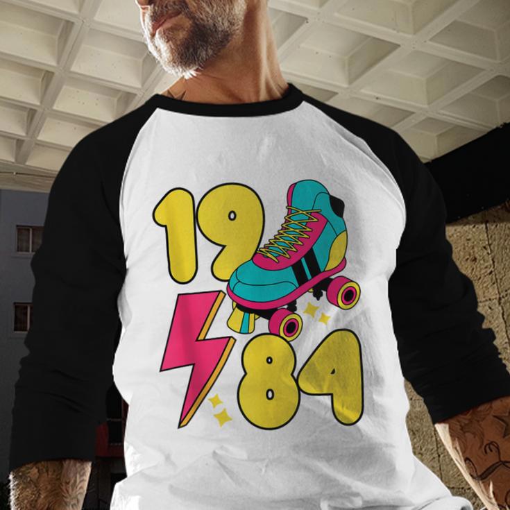 1984 Retro Raised In The 80s Old School Nostalgia Vibes Baseball Raglan Shirt