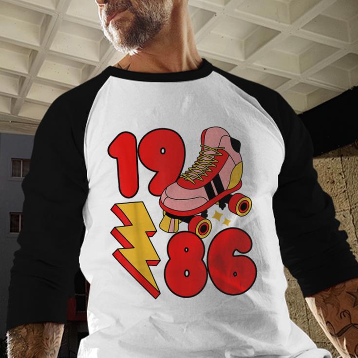 1986 Retro Roller Skate Vintage 80s Nostalgia Collector Baseball Raglan Shirt 1986 Retro Roller Skate Vintage 80s Nostalgia Collector Baseball Raglan Shirt