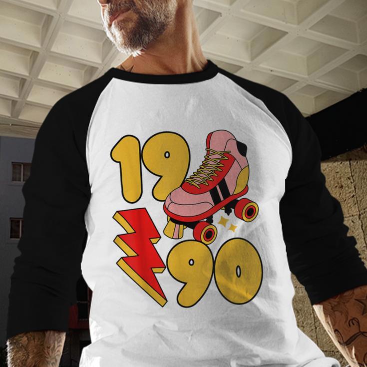 1990 Retro Roller Skate Vintage 90s Nostalgia Collector Baseball Raglan Shirt 1990 Retro Roller Skate Vintage 90s Nostalgia Collector Baseball Raglan Shirt