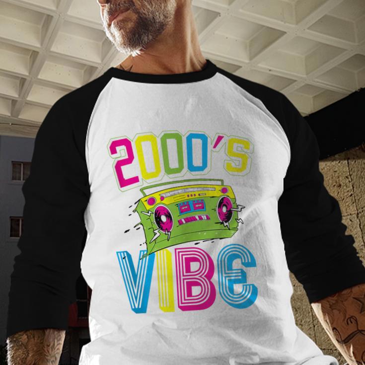 2000's Vibe Hip Hop Costume Early 2000s Party Nostalgia Baseball Raglan Shirt