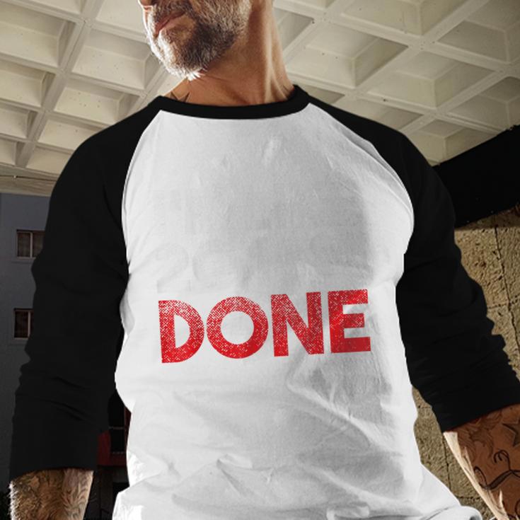 2018 Percent Done Senior Graduation Shirt Baseball Raglan Shirt