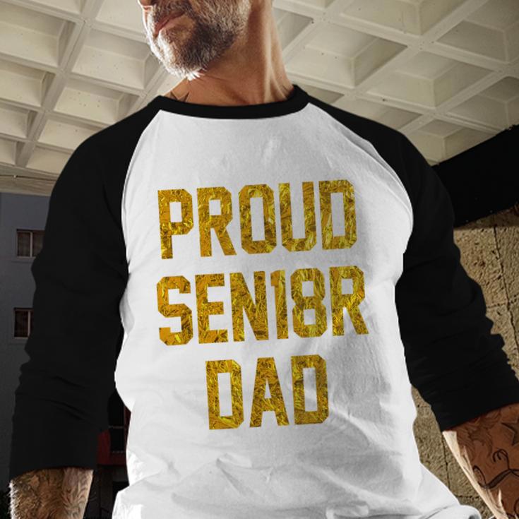 2018 Senior Dad High School Graduation Party SEN18RShirt Baseball Raglan Shirt