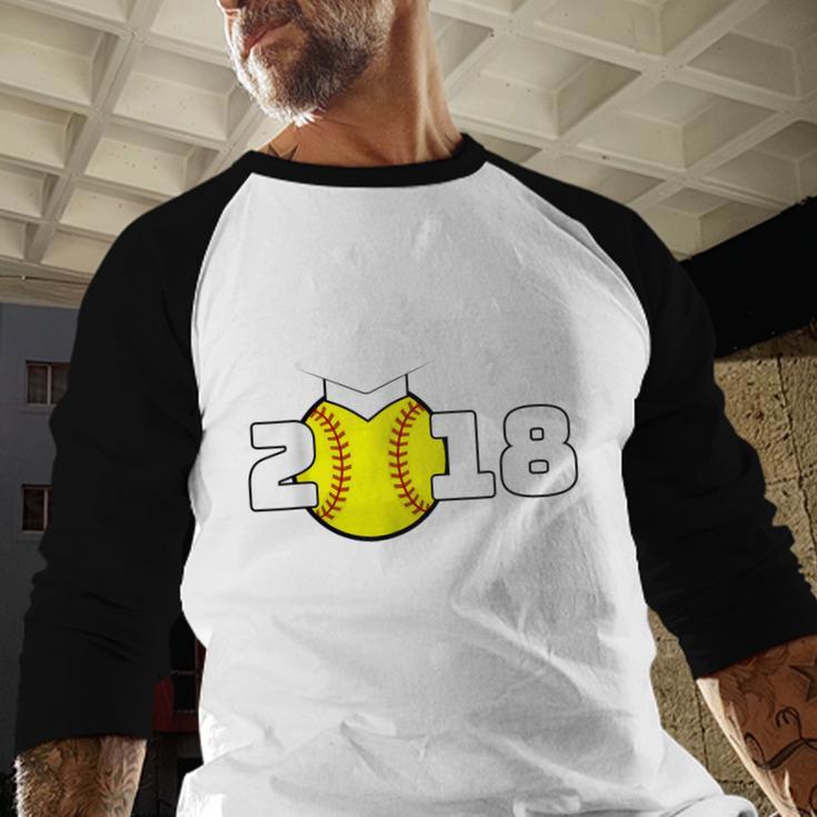 2018 Softball Senior Graduation Shirt For Girls Grad Baseball Raglan Shirt