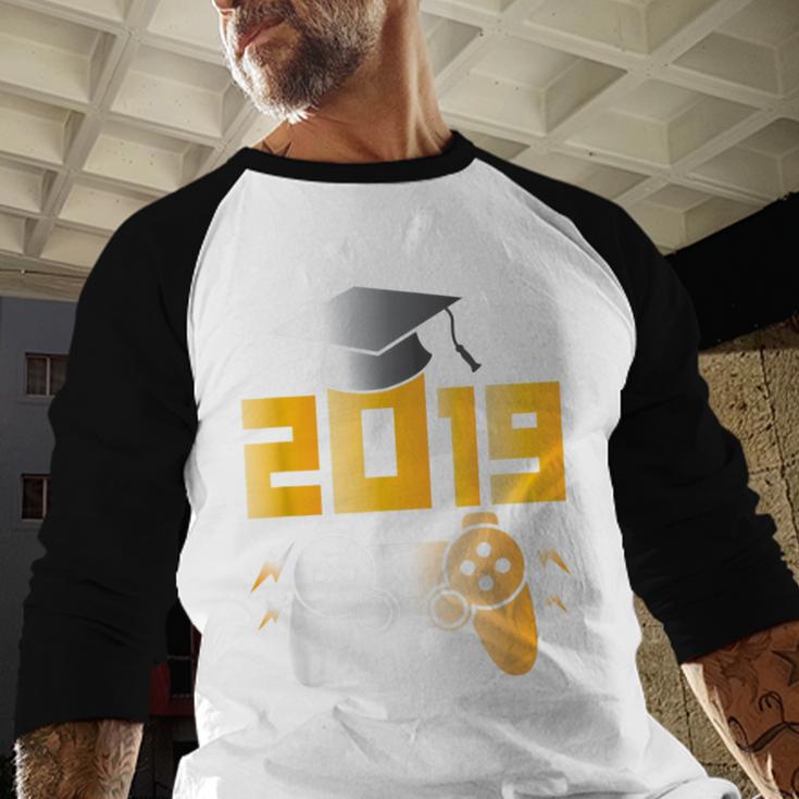 2019 High School Graduation Shirt Gamer Graduate Baseball Raglan Shirt
