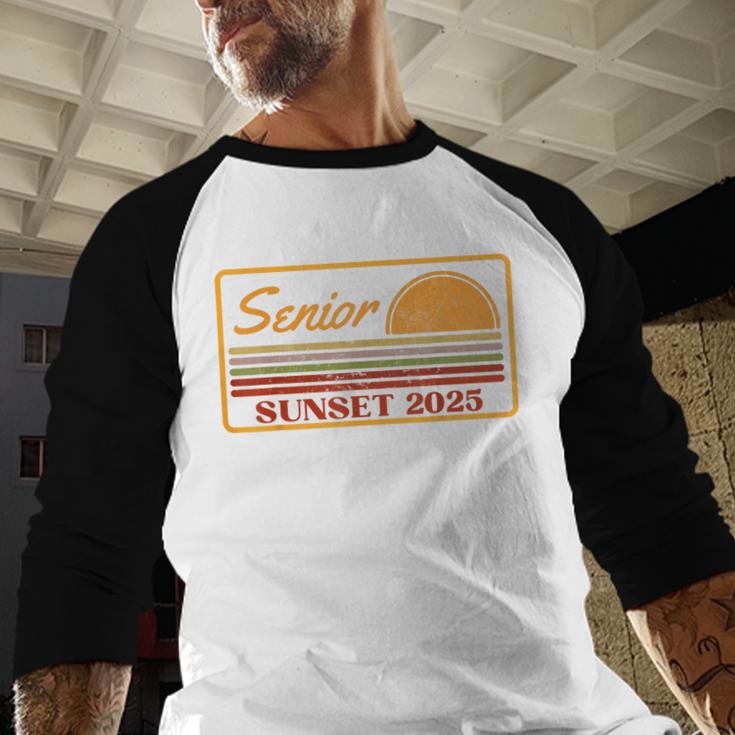 2025 Graduation Highschool Senior Sunset Baseball Raglan Shirt