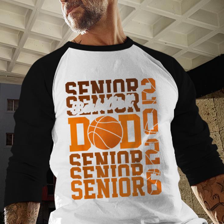 2026 Basketball Senior Dad Graduation Matching Family Baseball Raglan Shirt
