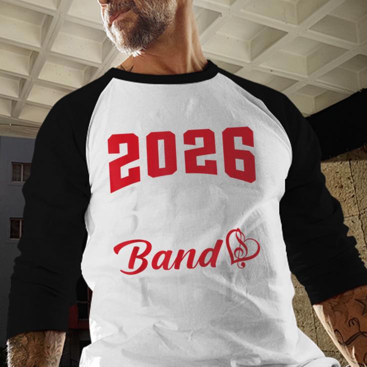 2026 Senior Band Brother Class Of 2026 Parent Graduation Baseball Raglan Shirt