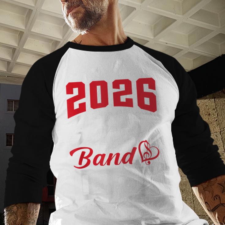 2026 Senior Band Dad Class Of 2026 Band Parent Graduation Baseball Raglan Shirt