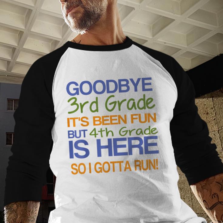 3rd Grade Graduation To 4th T-Shirt Kids Tee Fourth Baseball Raglan Shirt
