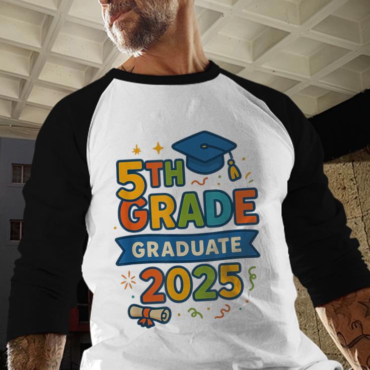 5th Grade Graduation 2025 Graphic – Class Of 2025 Theme Baseball Raglan Shirt