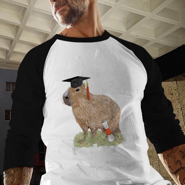 5th Grade Graduation Class Of 2023 Capybara Fifth Graduate Baseball Raglan Shirt
