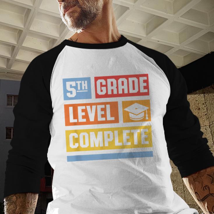 5th Grade Level Complete Shirt Graduation Last Day Of School Baseball Raglan Shirt