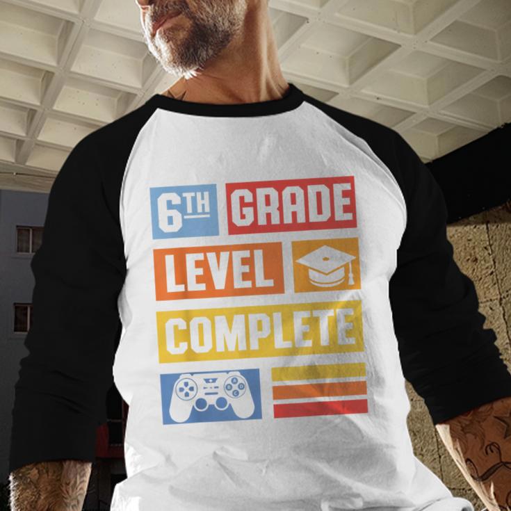 6th Grade Level Complete Shirt Graduation Last Day Of School Baseball Raglan Shirt