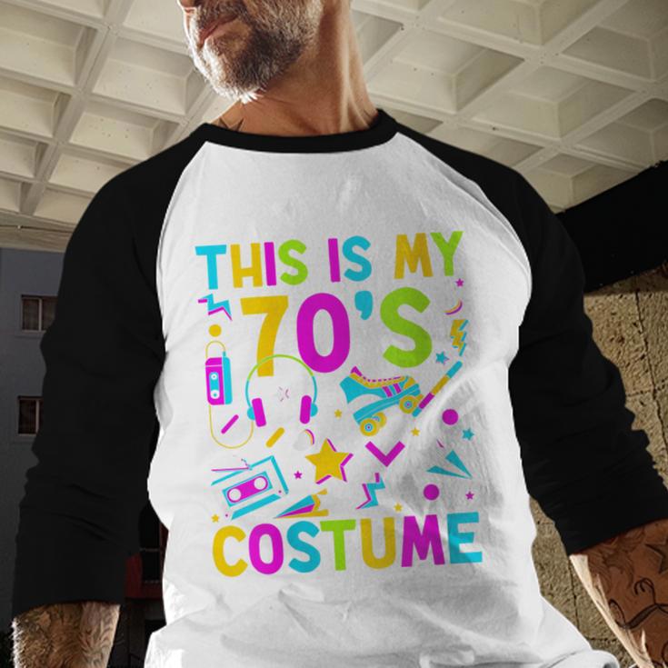 This Is My 70's Costume Nostalgia Mixtape Era 1970s Party Baseball Raglan Shirt