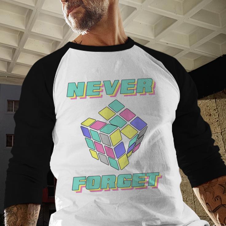 80s 90s Nostalgia Magic Cube Retro Party Costume Baseball Raglan Shirt 80s 90s Nostalgia Magic Cube Retro Party Costume Baseball Raglan Shirt