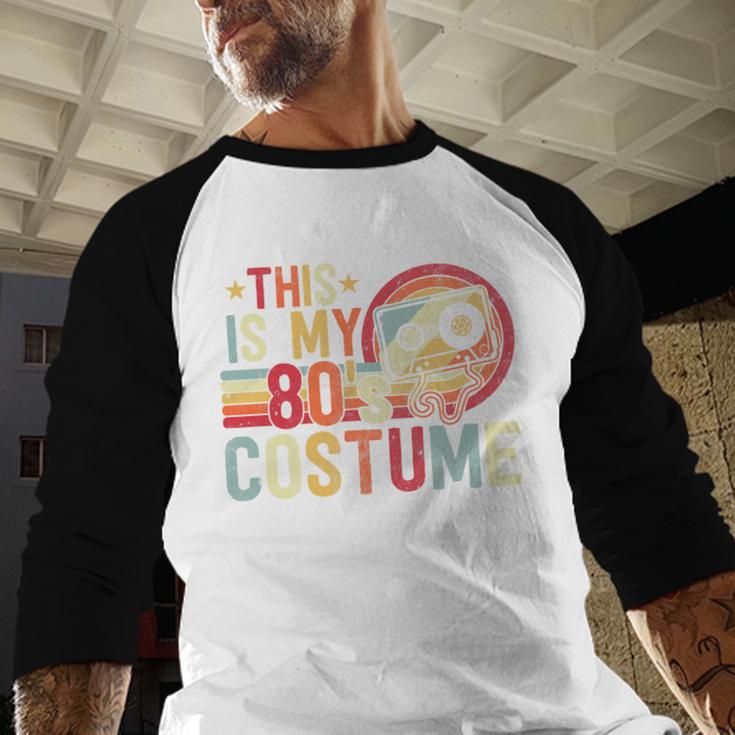 This Is My 80s Costume Vintage Style Nostalgia 1980s Retro Premium Tri-Blend Baseball Raglan Shirt This Is My 80s Costume Vintage Style Nostalgia 1980s Retro Premium Tri-Blend Baseball Raglan Shirt