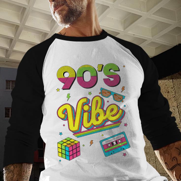 90s Nostalgia Retro Apparel 90'S Vibe Retro Premium Tri-Blend Baseball Raglan Shirt 90s Nostalgia Retro Apparel 90'S Vibe Retro Premium Tri-Blend Baseball Raglan Shirt