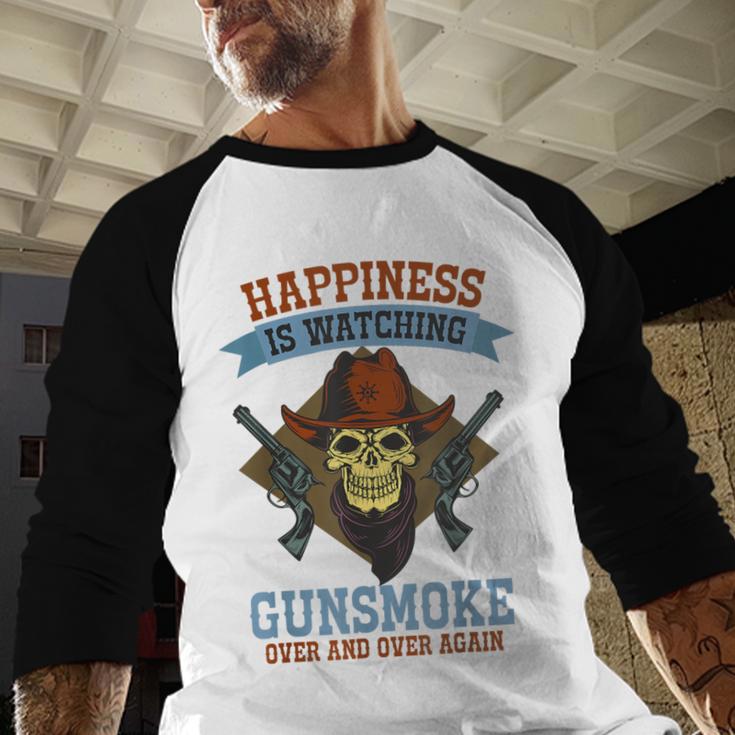 Over And Over Again Cowboys Western Nostalgia Movies Baseball Raglan Shirt