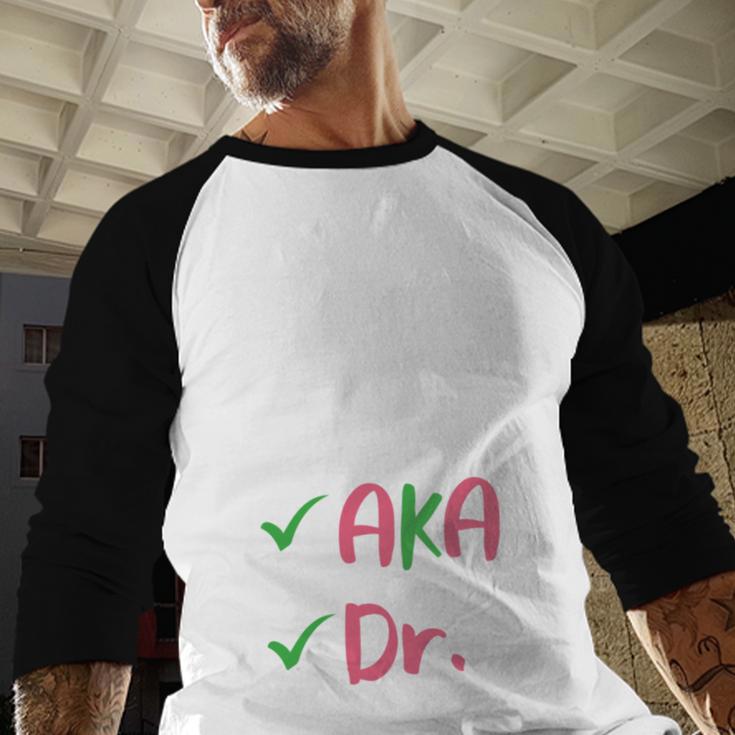 AKA Doctor Medical Worker Appreciation Graduation Baseball Raglan Shirt