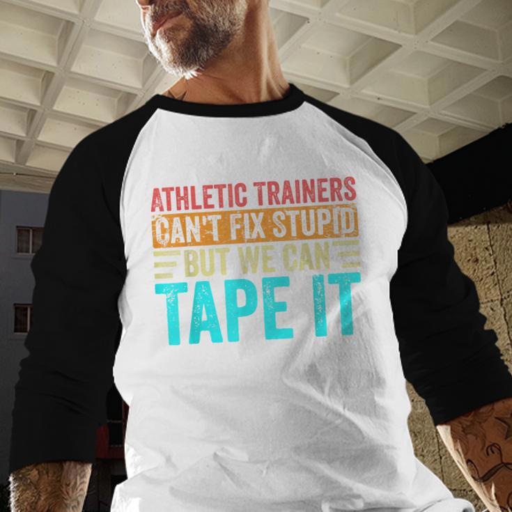 Athletic Trainers Fix Stupid Sports Graduation Vintage Baseball Raglan Shirt