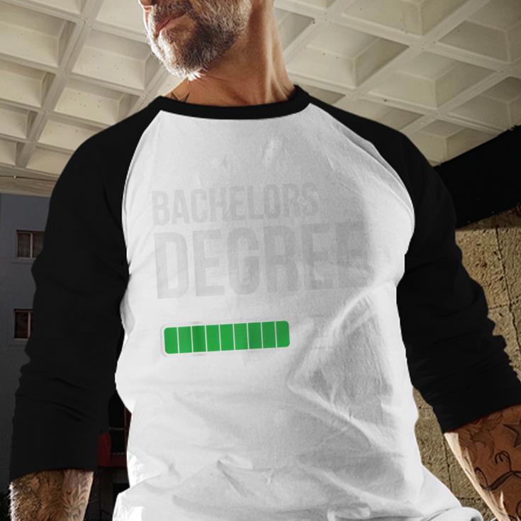 Bachelors Degree Loading College Student Graduation Baseball Raglan Shirt