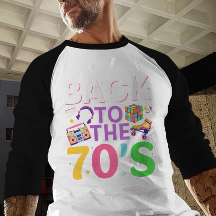 Back To The 70's Mixtape Era Nostalgia Retro 1970 70's Style Baseball Raglan Shirt