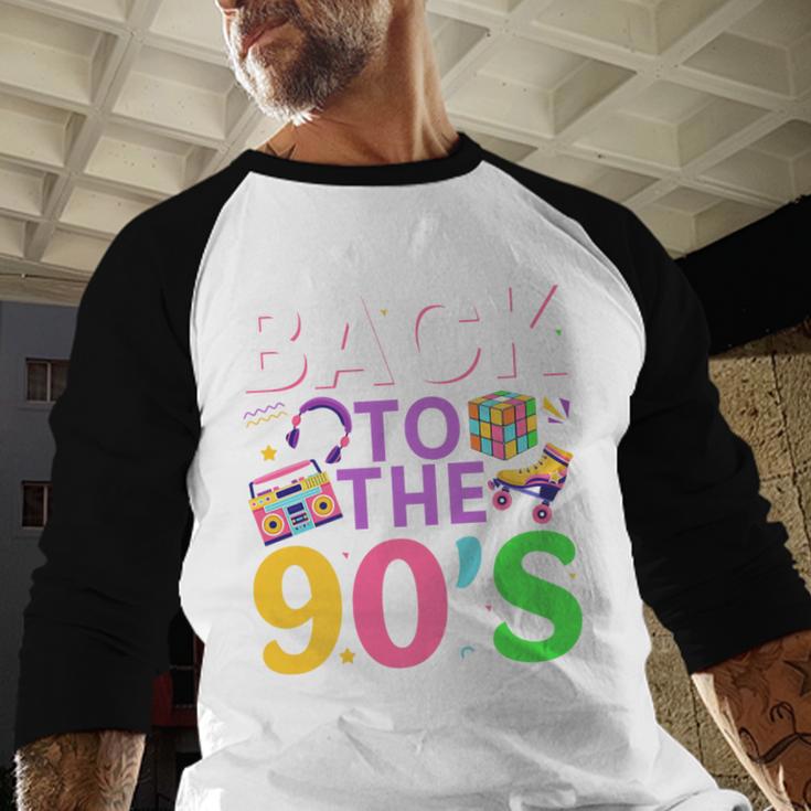 Back To The 90's Mixtape Era Nostalgia Retro 1990 90's Style Premium Tri-Blend Baseball Raglan Shirt Back To The 90's Mixtape Era Nostalgia Retro 1990 90's Style Premium Tri-Blend Baseball Raglan Shirt