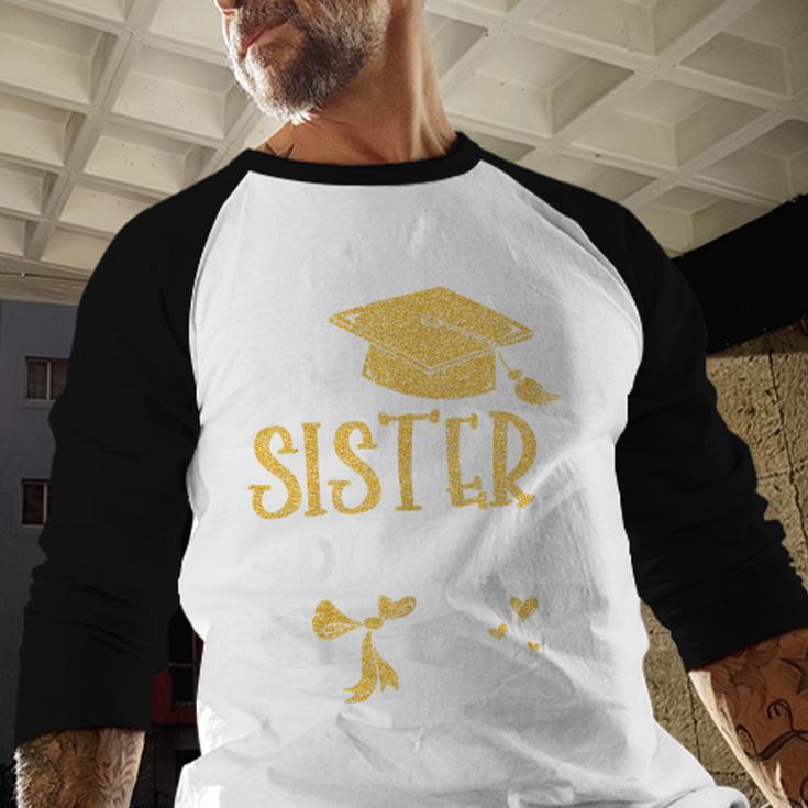 Back To School My Sister Did It Graduation Proud Sister Graduated Female X-Small Baseball Raglan Shirt