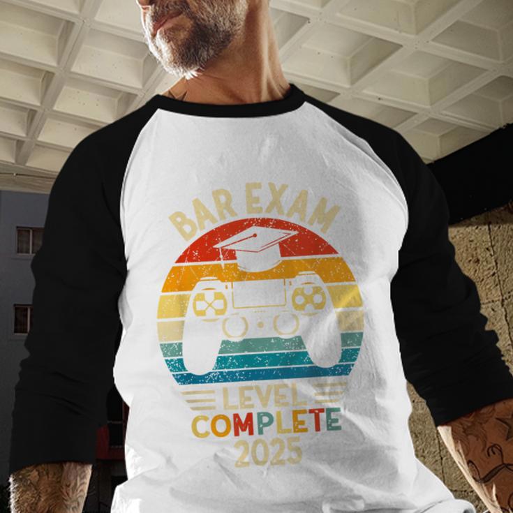 Bar Exam Level Complete 2025 Lawyer Law School Graduation Baseball Raglan Shirt