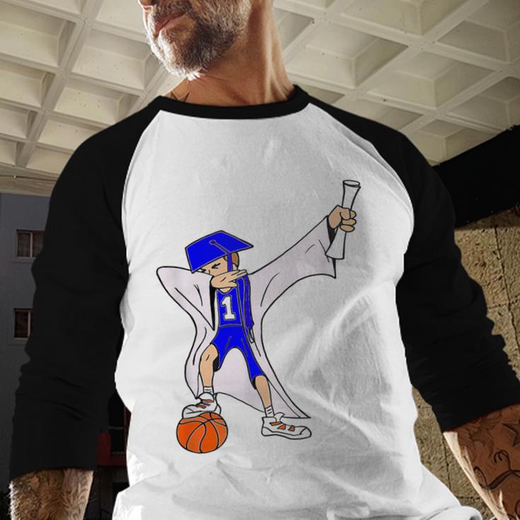 Basketball Dabbing Shirt Senior Graduation Him Her Baseball Raglan Shirt
