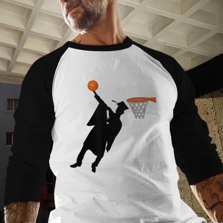 Basketball Slam Dunk Elementary Graduation 2025 6th Grade Baseball Raglan Shirt